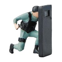 Bothyi - 1/64 Figuras De Personas S Escala Diseño Resina Especial Policía Figuritas Decoración Verde