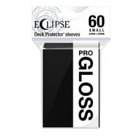 Fundas Para Tarjetas Ultra Pro Eclipse Gloss Small, 60 Unidades, Color Negro Azabache