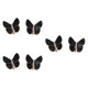 thumbnail image 3 of 6x Fundas De Botones De Mariposa Accesorios De Ropa Para Regalos De Graduación Boda Negro, 3 of 5