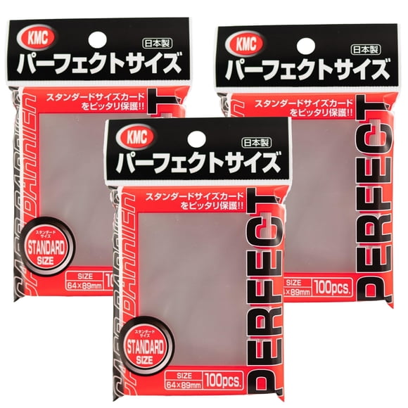 Fundas para tarjetas KMC 100 Pochettes Card Barrier, tamaño perfecto x3