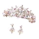 thumbnail image 4 of Tiara And Crown Elegant Jeweled Costume Diademas Para Fiesta De Cumpleaños Prom Style A Y Aretes, 4 of 5