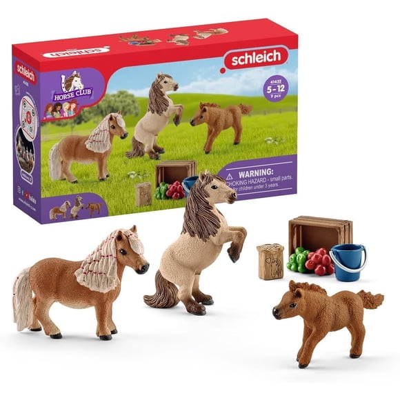 Set de Ponis Shetland Schleich Horse Club 8 Piezas