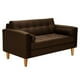 thumbnail image 2 of Sofa Retro 2c Felpa 04 Chocolate, 2 of 6