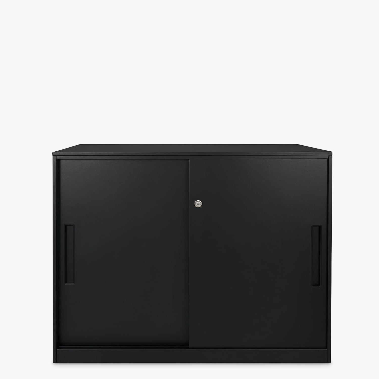 Form Office - Gabinete Oficina Medio Metálico Con Puertas Negro