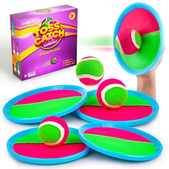 Set de juegos Toss and Catch, juguetes infantiles Qrooper para niños mayores de 3 años