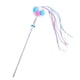 thumbnail image 2 of Funny Cat Teaser Wand Long Rod Cat Juguete Interactivo Con Bolas De Felpa Y Campana Azul Rosa, 2 of 5