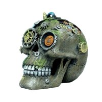 Magideal - Accesorios De Decoración De Acuario De Resina, Paisaje De Cueva, Casa De Mascotas, Decoración De Esqueleto De Cabeza Artificial Realista, Para Favores