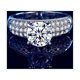 thumbnail image 3 of Anillos de Boda de Moissanita de 2-3 Uds para Mujer Corte Redondo Color D VVS1 Anillos de Diamante de Plata Esterlina Anillos de Compromiso de Moissanita con Certificado, 3 of 9