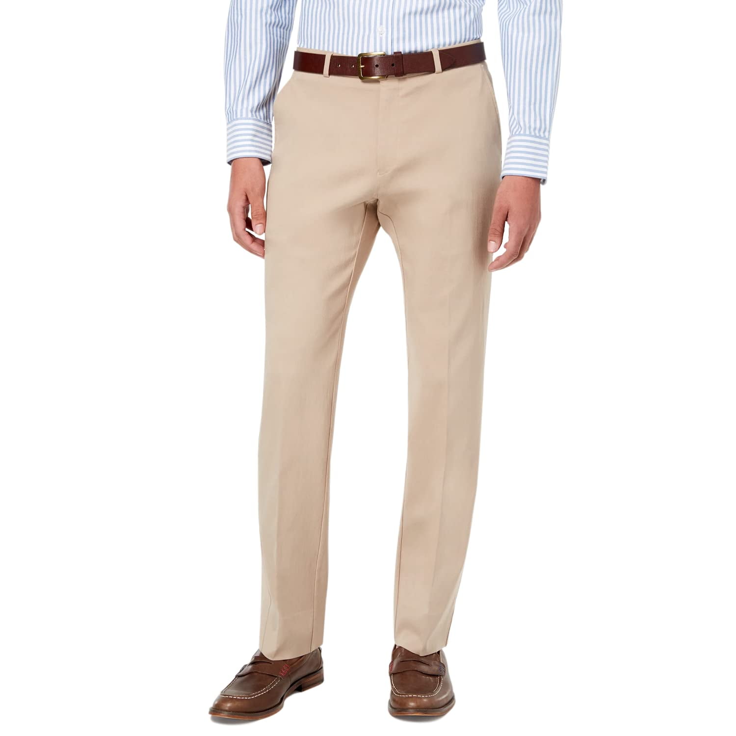 Pantalones Chinos Tommy Hilfiger Classic Stretch Para Hombre, Color Caqui