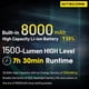thumbnail image 4 of Linterna Nitecore EDC37 Ultimate Tactical 8000 lm con llavero, 4 of 9
