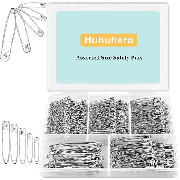 Alfileres de Seguridad Huhuhero de Acero Niquelado