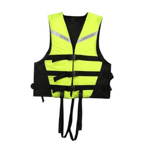 Ioensy - Chaleco Salvavidas Con Bandas Reflectantes Para Natación, Tubing Y Deportes Acuáticos, Talla S, Verde Fluorescente.