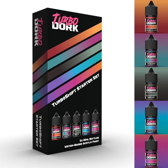 Turbo Dork TurboShift Set de inicio de pintura acrílica con cambio de color