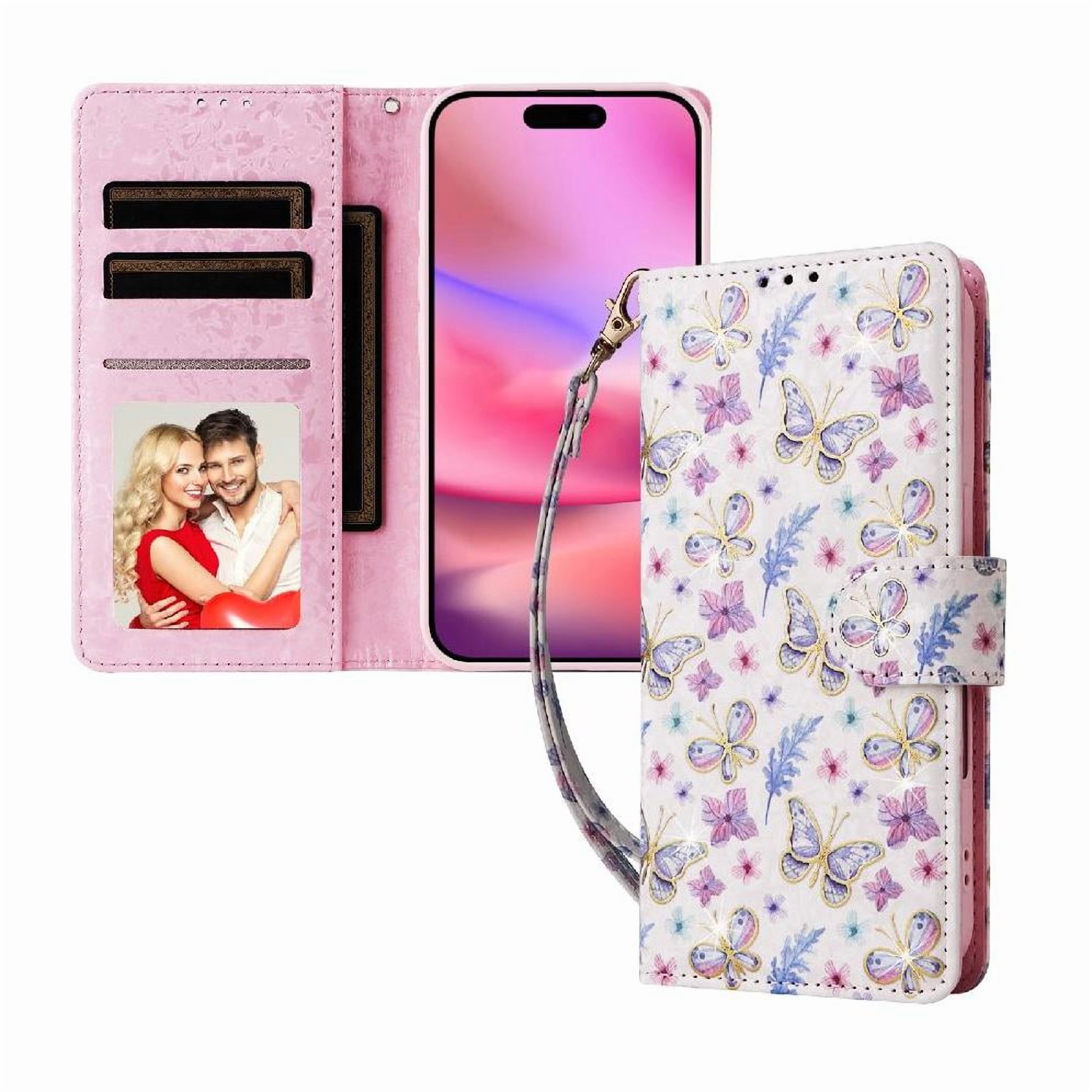 Foxdock Funda Tipo Cartera Floral Para Samsung Galaxy A52 5G ,Funda Con Tapa De Cuero Pu, Protección Antigolpes Con Ranuras Para Tarjetas Y Soporte