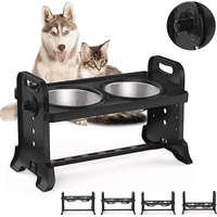 Genérico - Comedero-Bebedero Altura Ajustable Mascotas