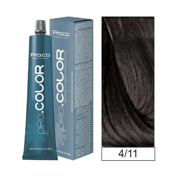 Tintura Permanente Pro.color 4/11 100ml + Oxidante