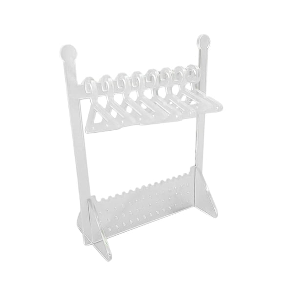 Soporte De Joyería Con Perchas Para Abrigos, Soporte Para Pendientes De Tachuelas, Vitrina