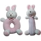 thumbnail image 1 of Conejito de peluche rosa para cuna de recién nacido, regalo de palo, juguete de conejo, sonajero, 1 of 6