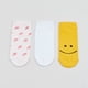 thumbnail image 3 of Calcetines Mujer Cortos Blancos y Cara amarillo Corona, 3 of 4