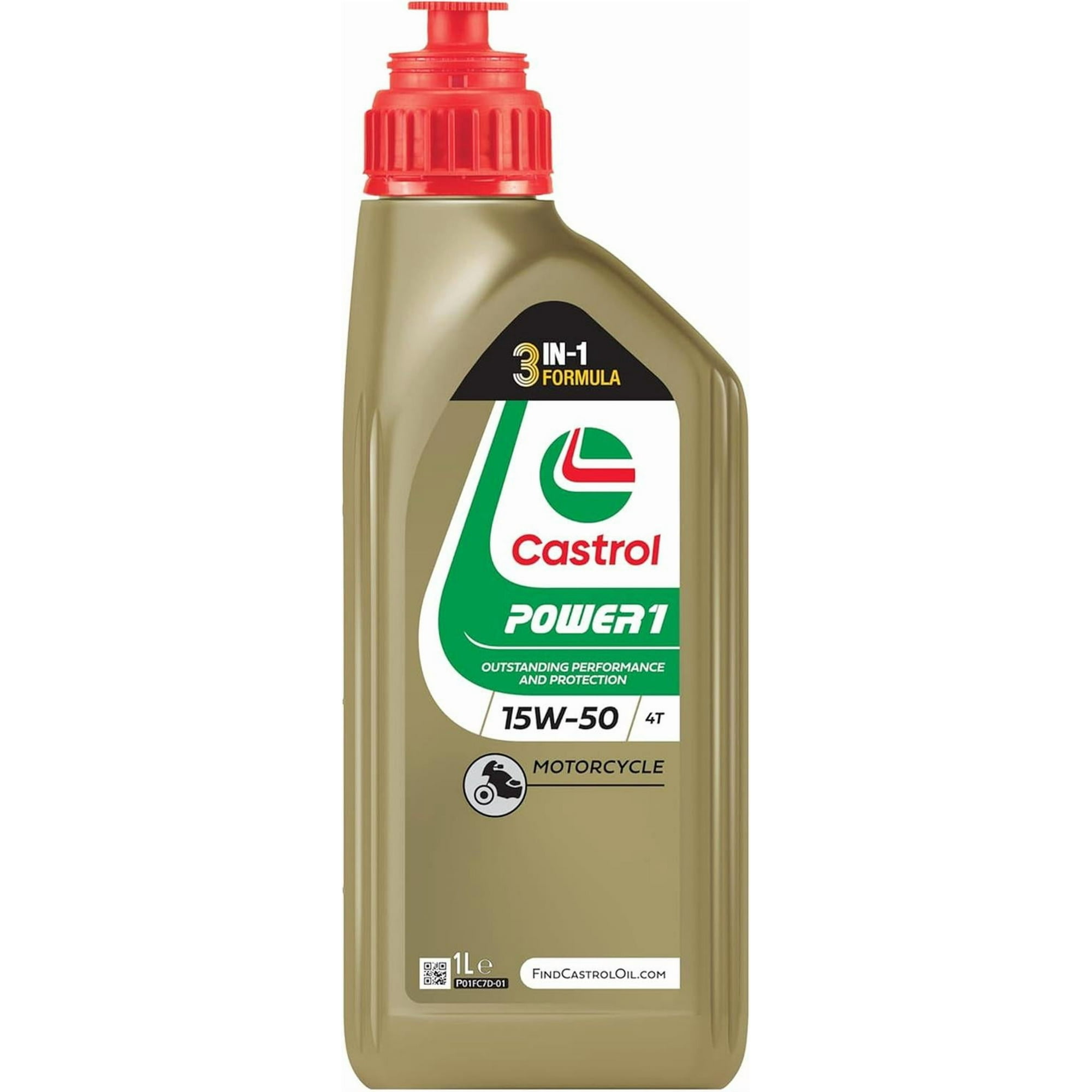 Aceite Moto 15w50 Power1 4t Castrol 1lt Sintético