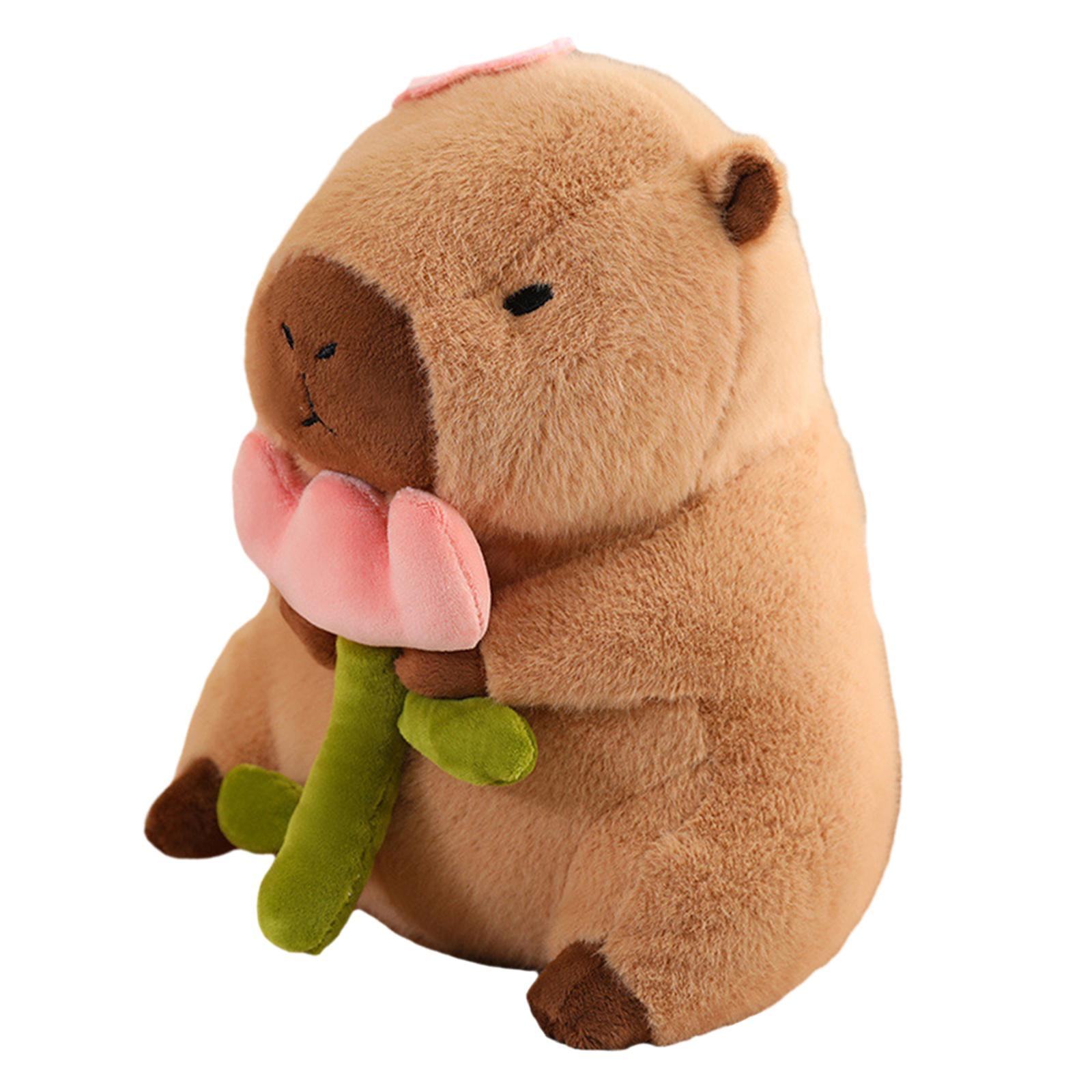 Magideal - Muñeco De Peluche Capybara, Adornos Para Sofá, Juguete Suave De 30cm, Regalos Del Día De San Valentín Para Adolescentes, Adultos, Niños, Niñas Y Niños