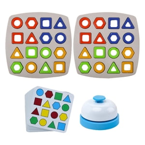 Bothyi - Rompecabezas De Combinación De Formas De Coordinación Ocular De Mano Con Reconocimiento De Color De Forma Para Niños Con Campana