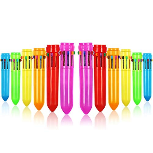 Bolígrafo HESTYA Christmas 10 en 1 Mini Shuttle Multicolor x12