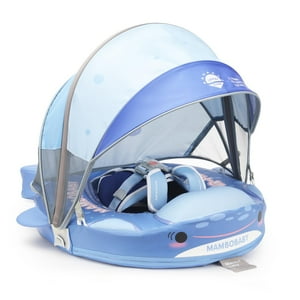 28°C - Baby Pool Float Mambobaby Con Toldo Y Cola De 3 A 24 Meses