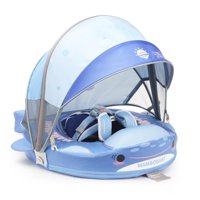 28°C - Baby Pool Float Mambobaby Con Toldo Y Cola De 3 A 24 Meses