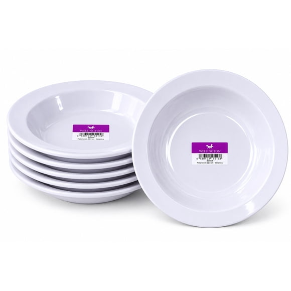 Plato Hondo Sopa Melamina 23cm Wellington X6