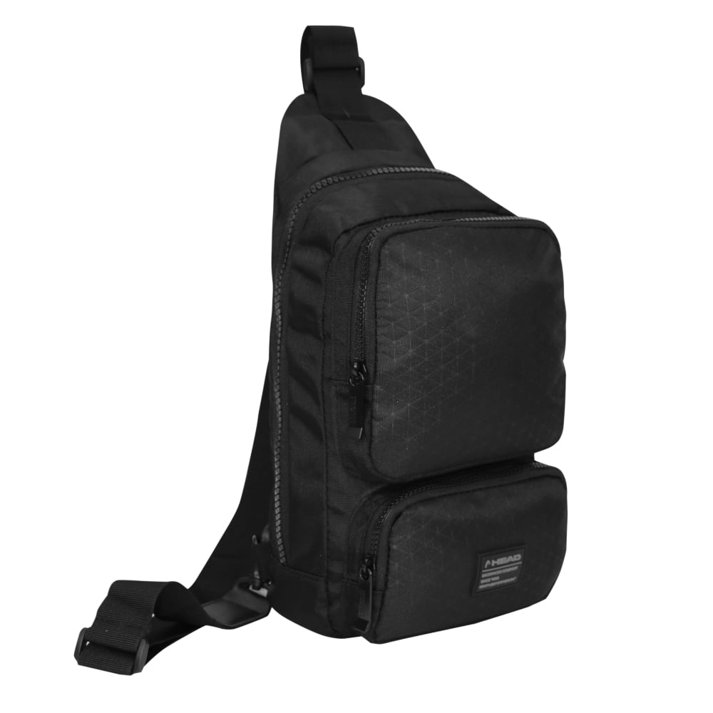 Mochila Crossbody Judo Rombos Negro Head