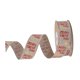 thumbnail image 5 of Cinta Navide?a Decorativa De 8 Yardas Para Hacer Arreglos Florales Y Manualidades De Bricolaje, 2,5 Cm Con Alambre Beige, 5 of 5