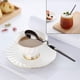 thumbnail image 2 of Cuchara para espresso, cuchara de acero inoxidable para mermelada y miel, cuchara para remover café con mango curvo, juego de 6, 2 of 5