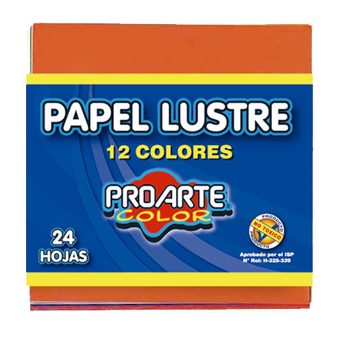 Papel Lustre 24 Hojas 1 Un Proarte