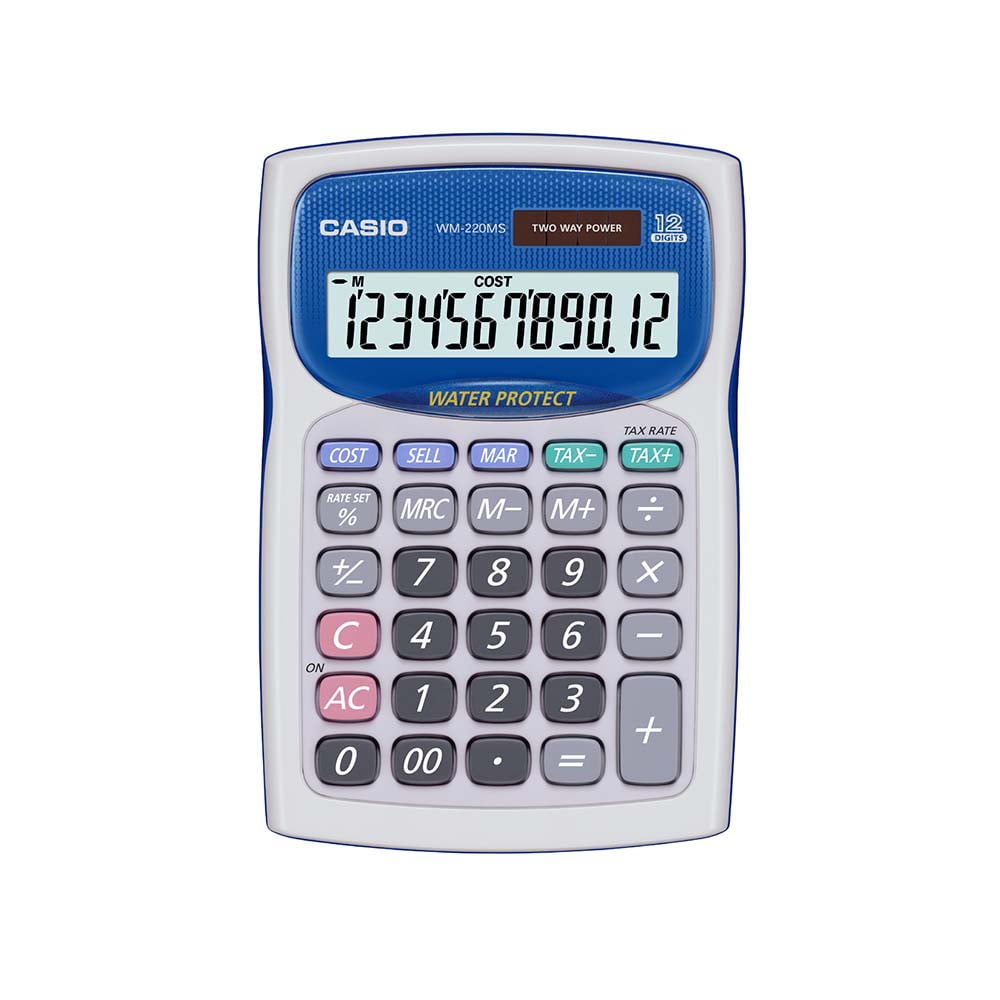 Casio - Calculadora De Mesa Wm-220ms-we-s-dp