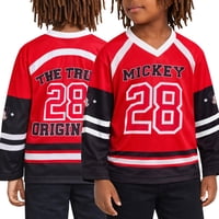 Camiseta Deportiva Para Niños Disney Mickey Mouse 4T Negra Y Roja
