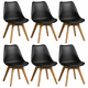thumbnail image 1 of Pack 6 Sillas Eames Acolchada Negras, 1 of 7