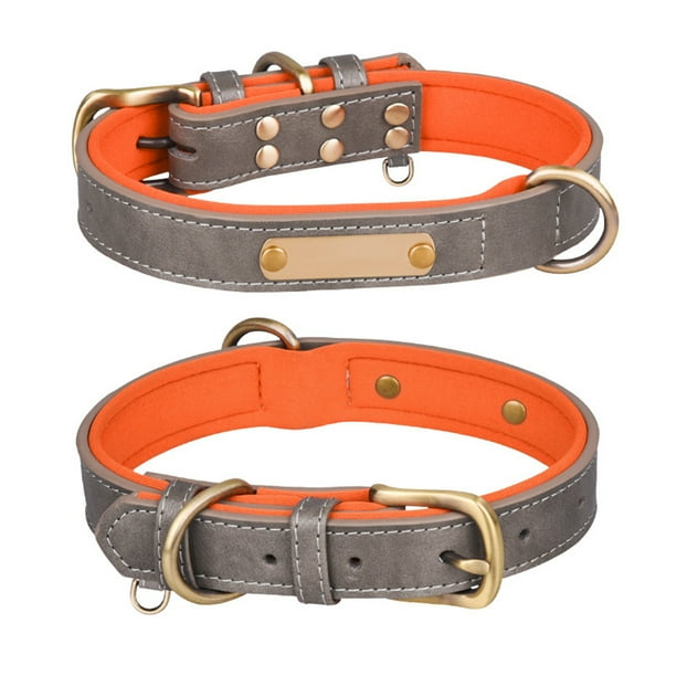 Collar de cuero para gatos con hebilla ajustable, collar para mascotas pequeñas para gatitos