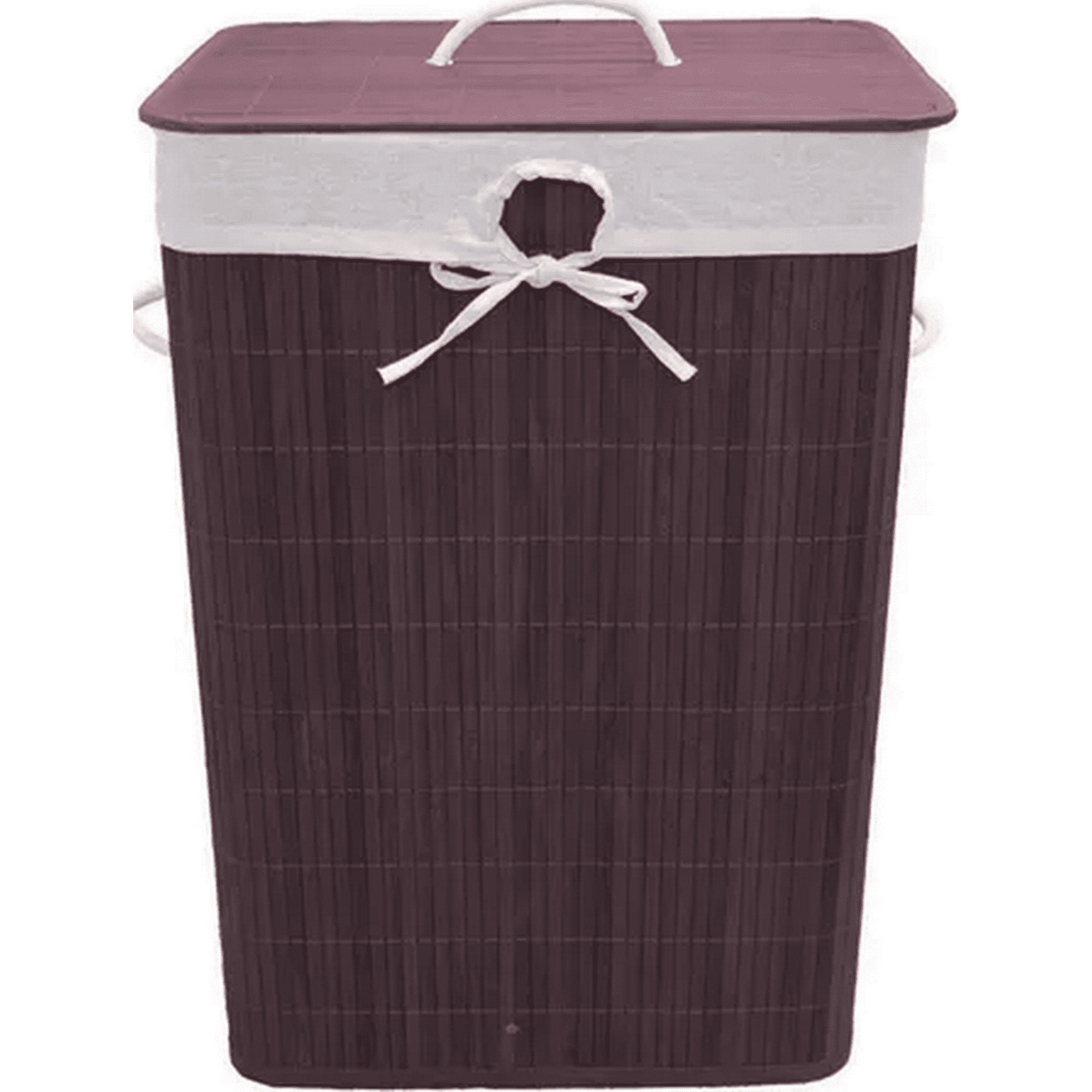 Genérico - Cesto Ropa Rectangular Bambú Chocolate