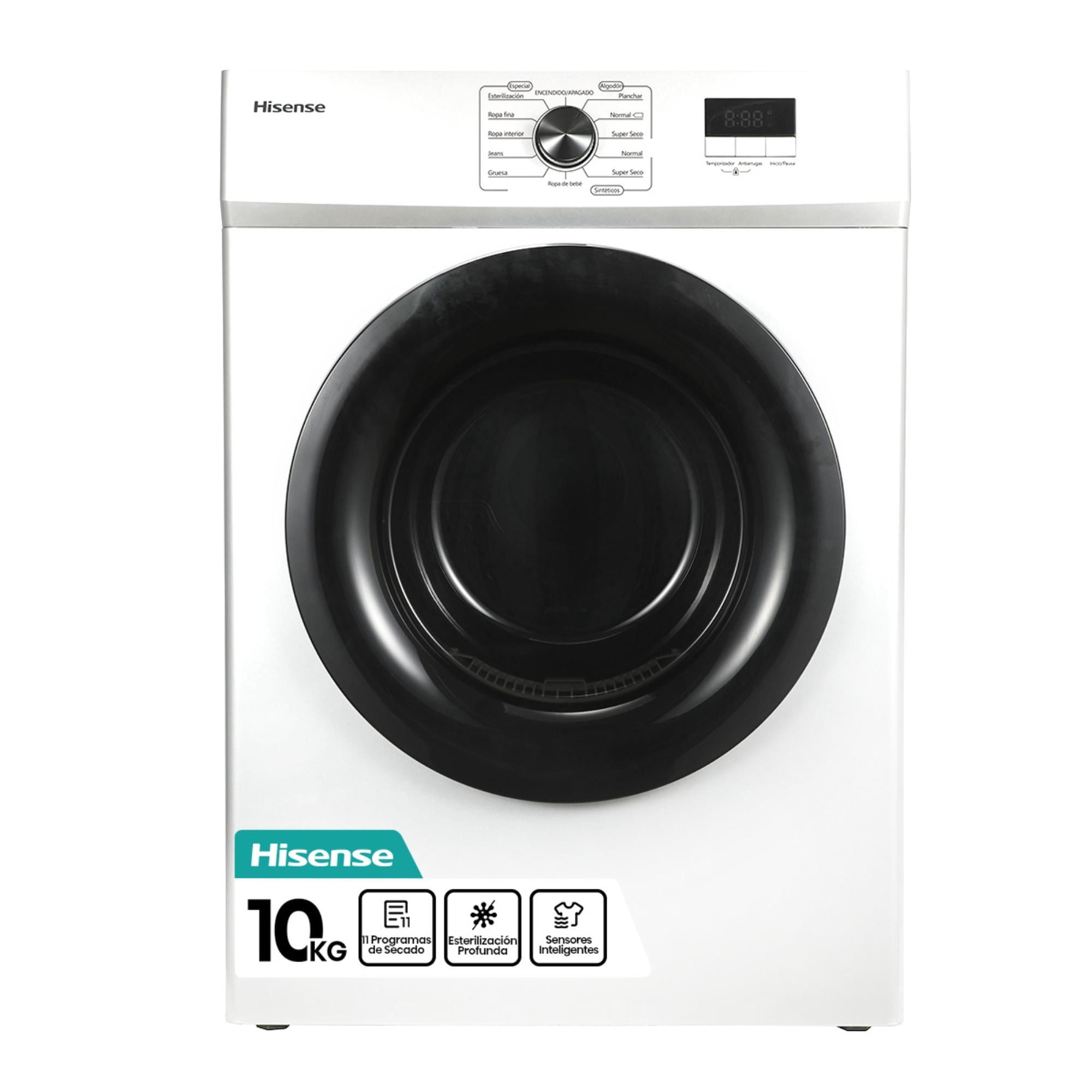 Secadora De Ventilación Dv1W1001Uw 10Kg Hisense Blanco