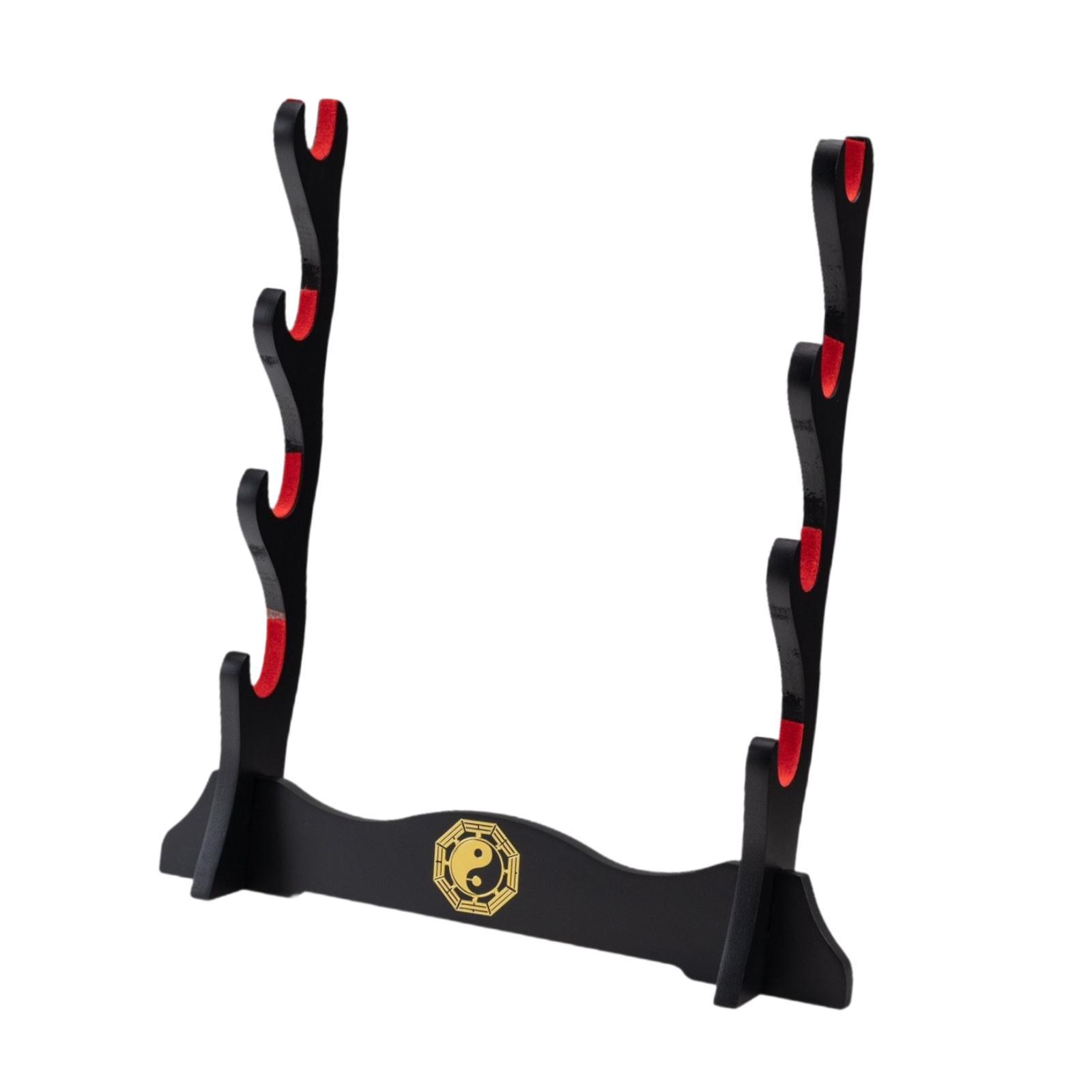 Bothyi - Soporte Para Espadas, Estudio, Sala De Estar O Salón De Té, Soporte Para Espadas De Escritorio De Estilo Chino, 4 Capas