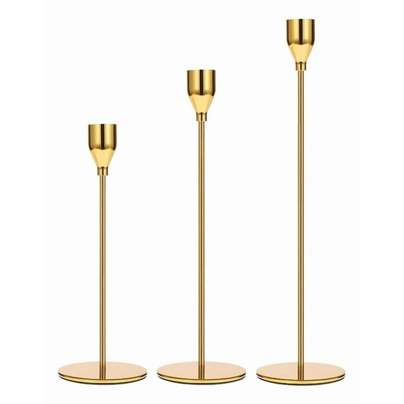 Set 3 Portavelas Decorativo Candelero Adorno Hogar Jhn