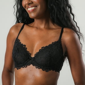 Sosten Natutal Escotado Encaje Flor Flores 13503-2