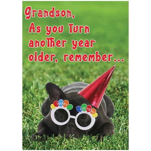 Tarjeta de cumpleaños para nieto con Frenchie – Glory To Dog