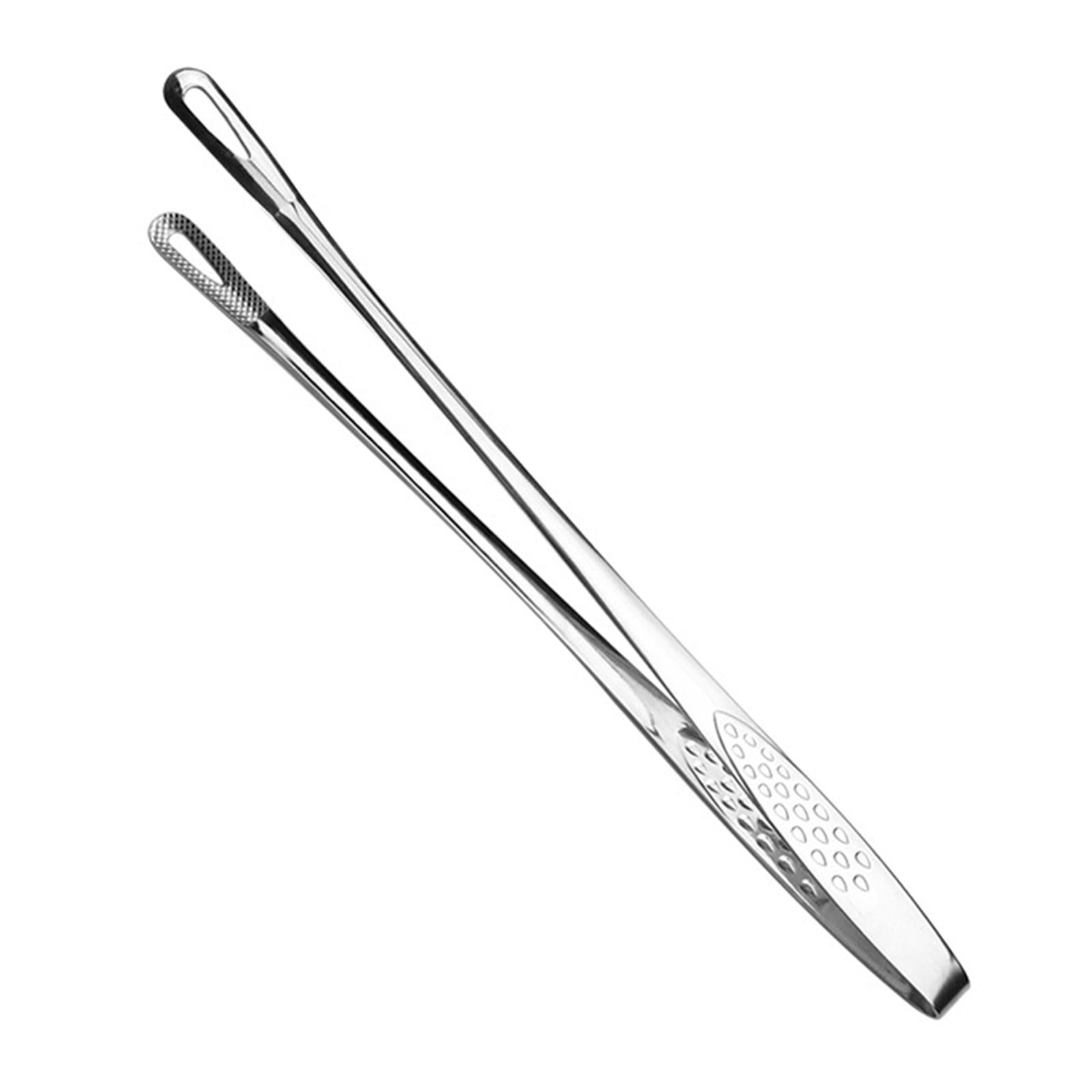 Magideal - Pinzas Para Parrilla De Alimentos, Pinzas Para Alimentos, Pinzas, Abrazadera Antideslizante Para Parrilla De Carne, Pinzas Para Parrilla Extralargas, 24cm