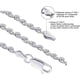 thumbnail image 2 of Collar Savlano de Cadena de Cuerda Trenzada de 6 mm en Plata de Ley 925, 2 of 6