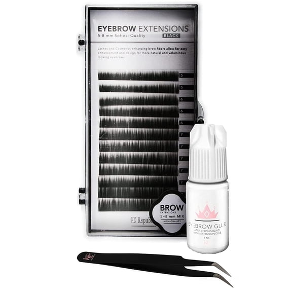 Kit de extensión de cejas KC Republic Lash con cejas de visón