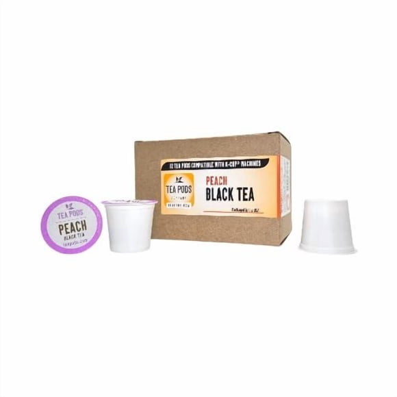 Cápsulas de Té Boquete Durazno y Té Negro (12 unidades) Compatibles con K‑Cup
