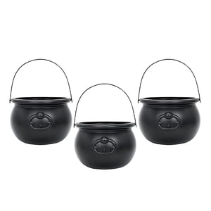 Bothyi - 3X Caldero De Bruja Caldero De Dulces De Halloween Soporte Para Dulces Decoración De Halloween