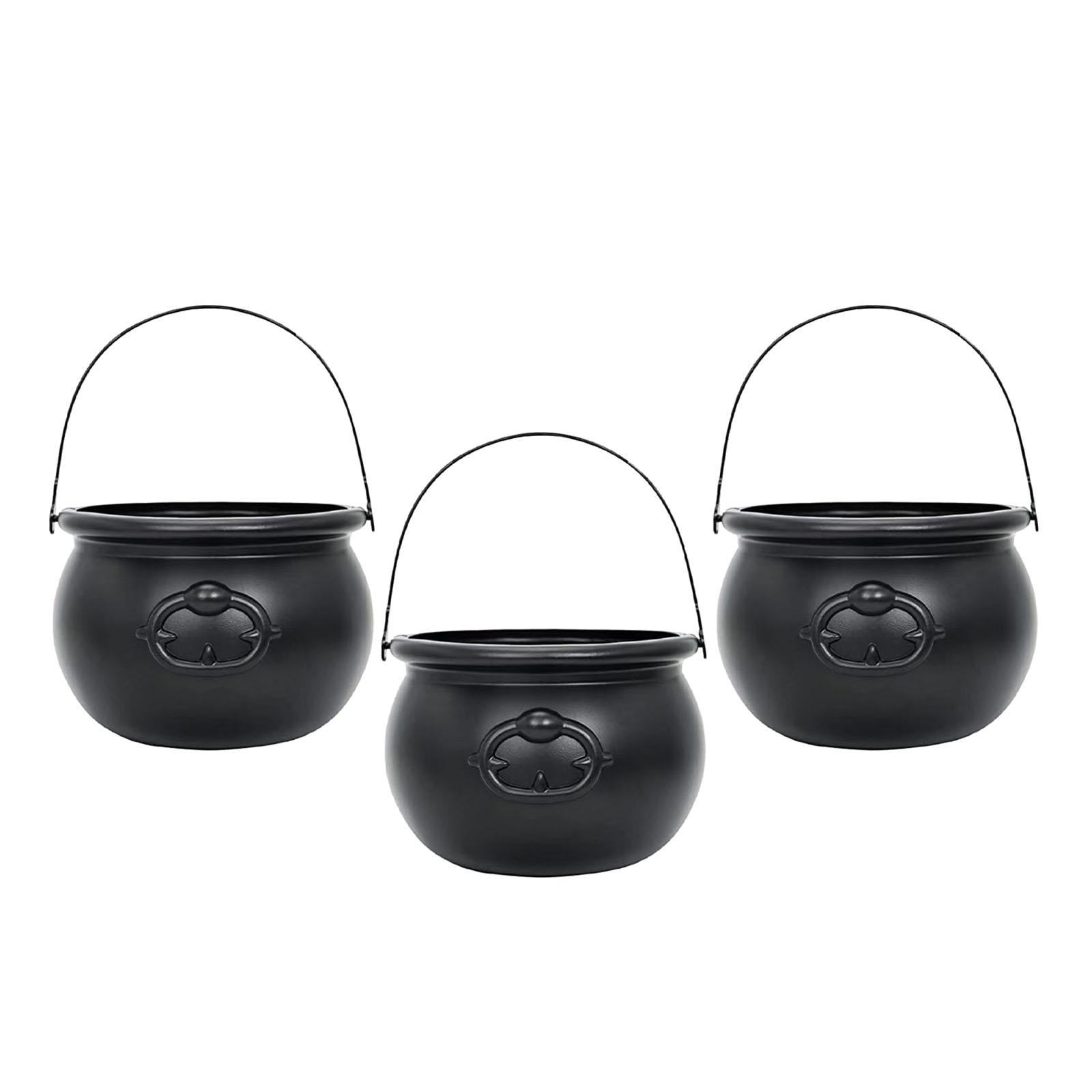 Bothyi - 3X Caldero De Bruja Caldero De Dulces De Halloween Soporte Para Dulces Decoración De Halloween